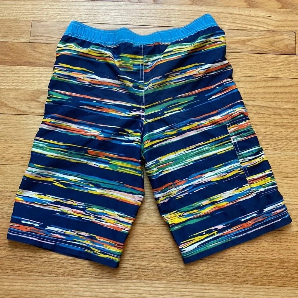 Hanna Anderson Multicolor Boys Swim Suit Swim Trunks‎ Size 150 Size 12 Board
